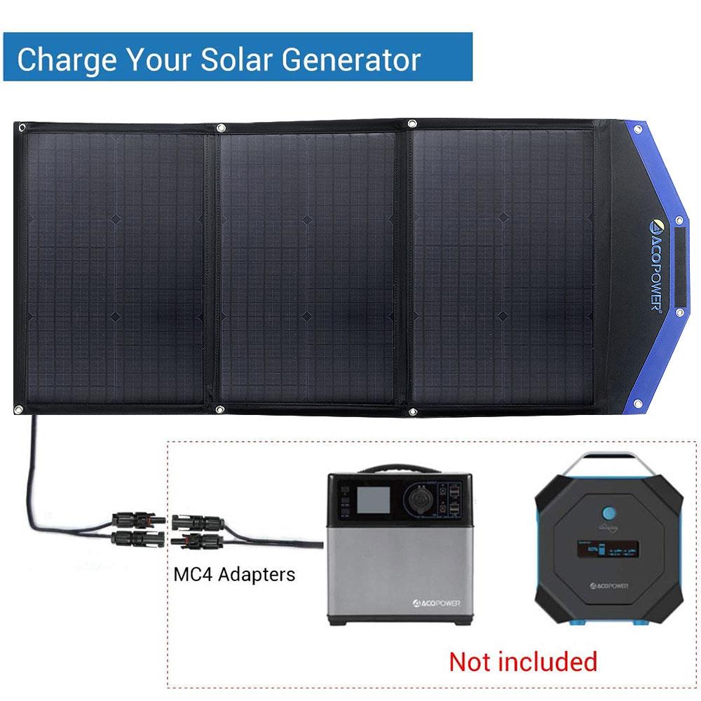 Acopower AP3XSP 3x30Watt Çanta Tipi Katlanabilir Güneş Enerji Paneli - . Görsel
