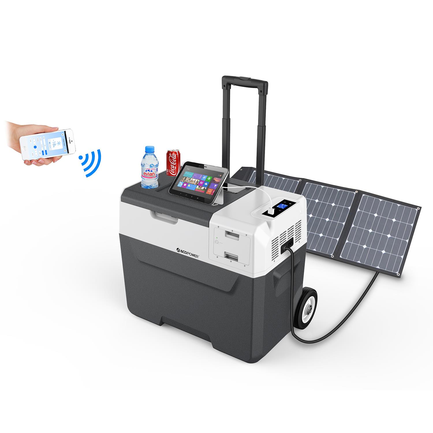 Acopower X40A 12/24/220Volt Akülü/Kablolu 40Litre Kompresörlü Outdoor Oto Buzdolabı - . Görsel