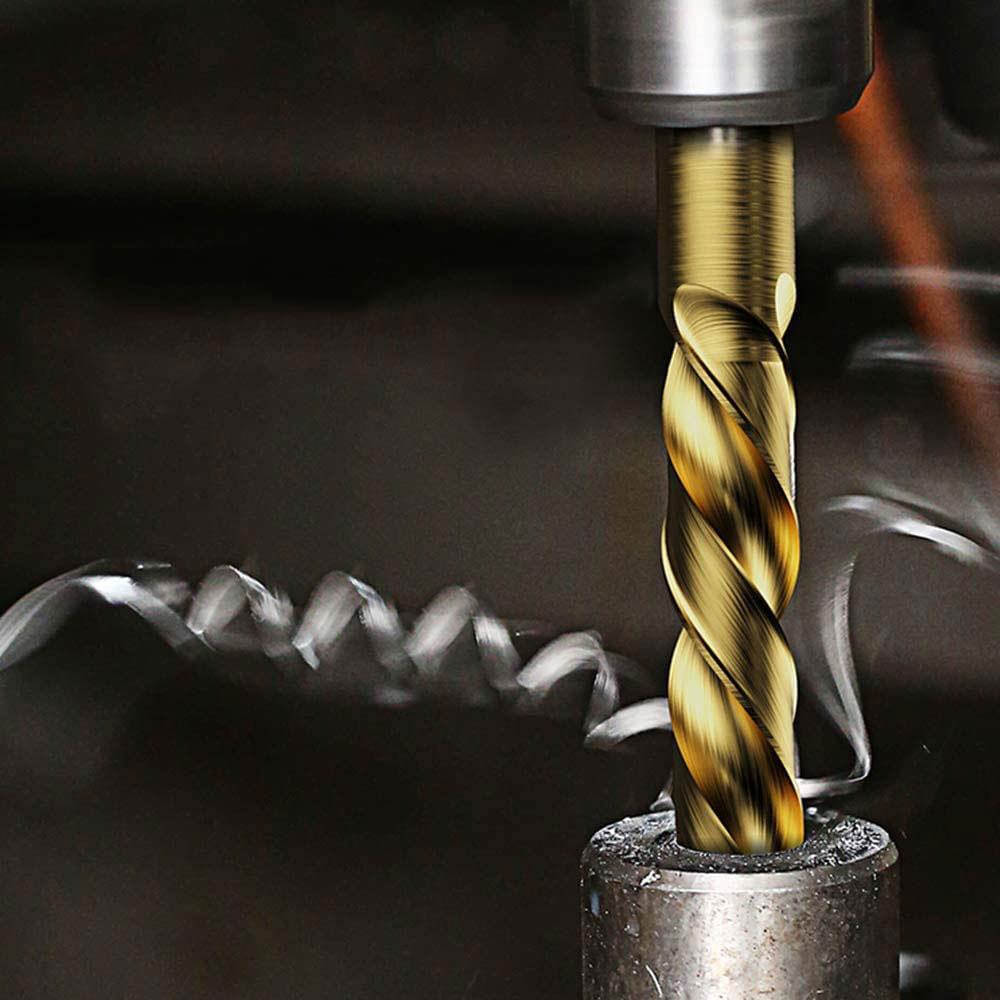 CAT DA02901 16 Parça Profesyonel Titanyum Kaplama HSS Metal Delici Matkap Ucu - . Görsel
