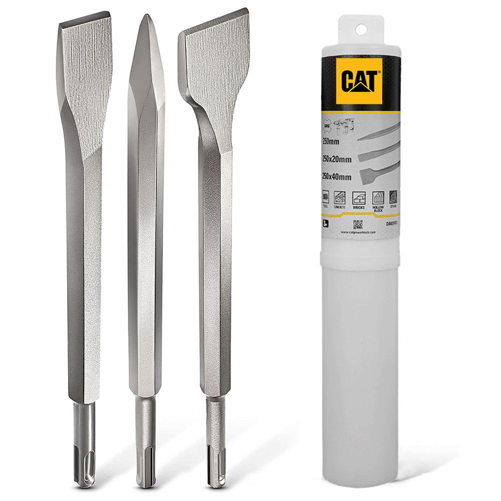 CAT DA03903 SDS Plus 3 Parça Profesyonel Murç/Keski Kırıcı Uç Seti - . Görsel