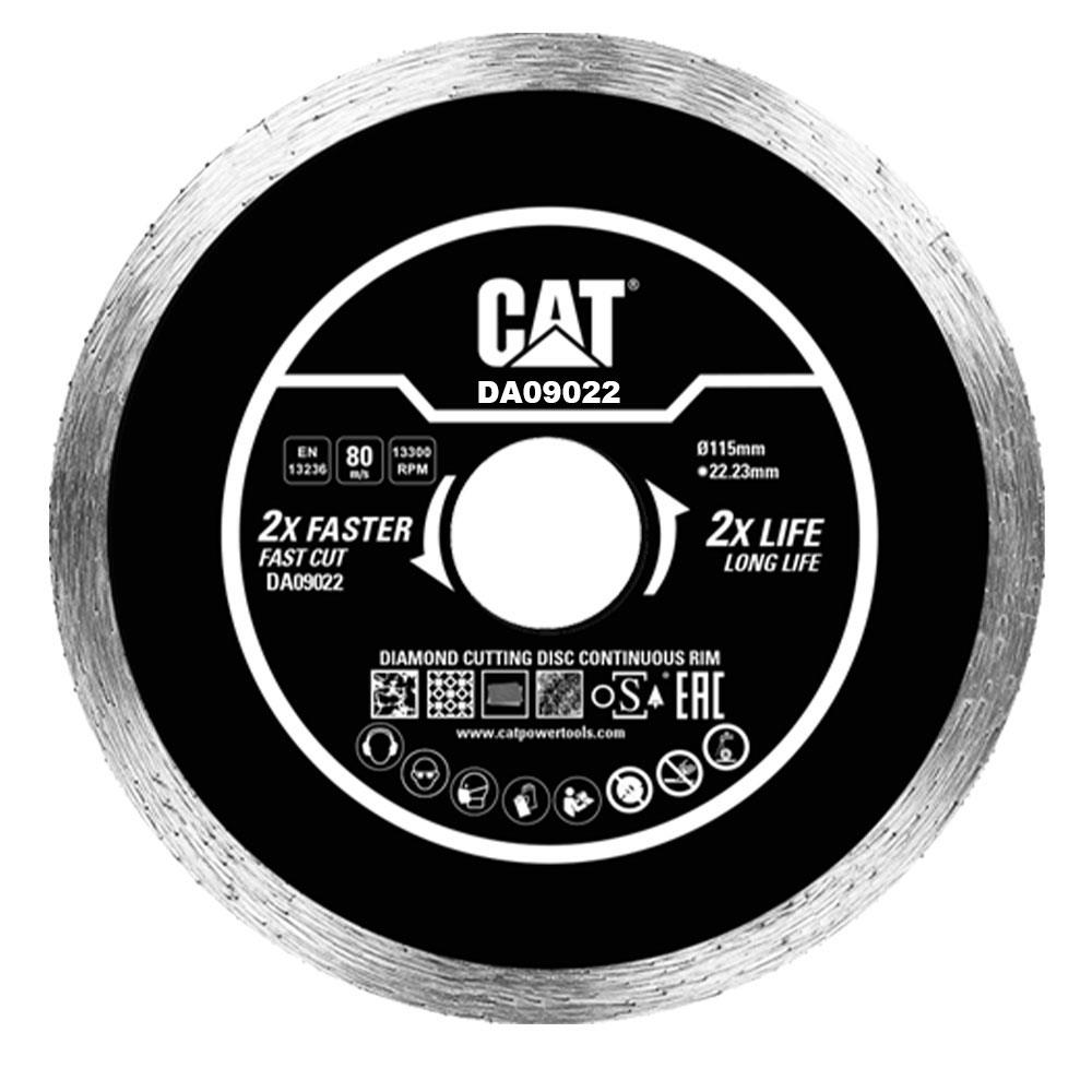 CAT DA09022 115mm Profesyonel Fayans, Seramik, Mermer Elmas Kesme Diski (Sürekli Kenar) - . Görsel