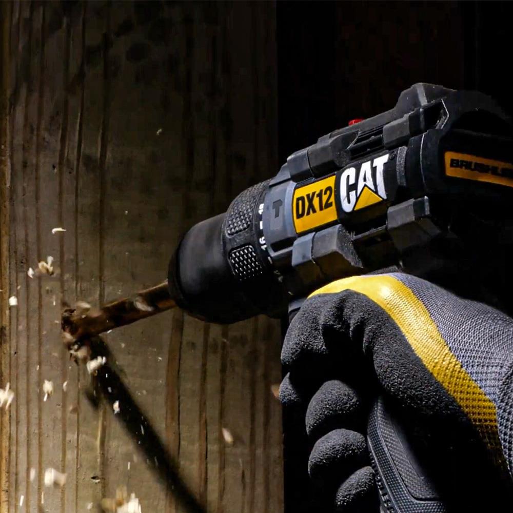 CAT DX12 18Volt/2.0Ah Li-ion Çift Akülü Kömürsüz Profesyonel Şarjlı Darbeli Matkap - . Görsel