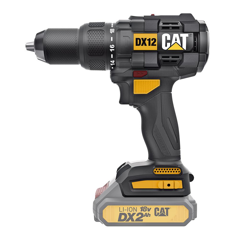 CAT DX12B 18Volt Kömürsüz Profesyonel Şarjlı Darbeli Matkap (Akü Dahil Değildir) - . Görsel