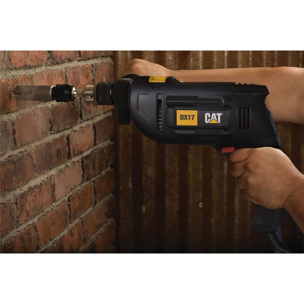 CAT DX17.1 750Watt 13mm Profesyonel Darbeli Matkap + 8 Parça Aksesuar - . Görsel