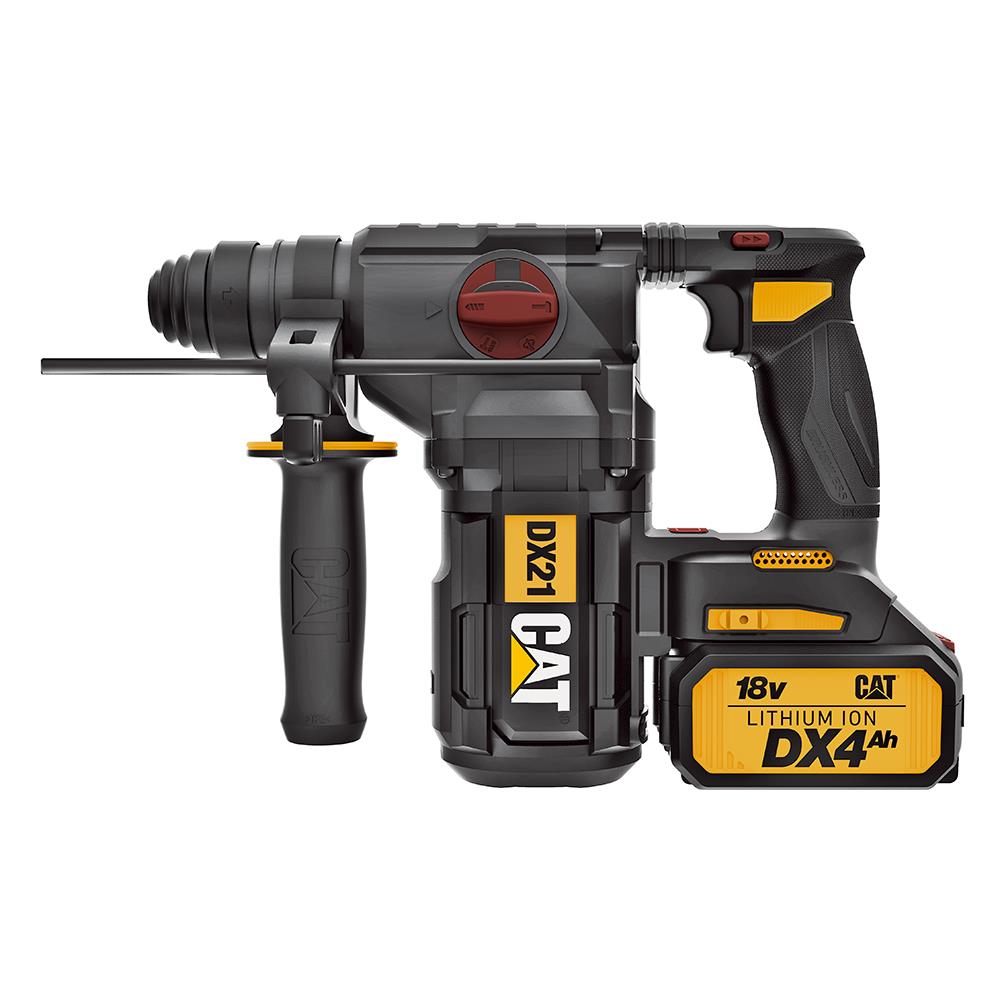CAT DX21 18Volt 4.0Ah 2.2J Li-ion Çift Akülü Şarjlı SDS-Plus Kırıcı/Delici - . Görsel