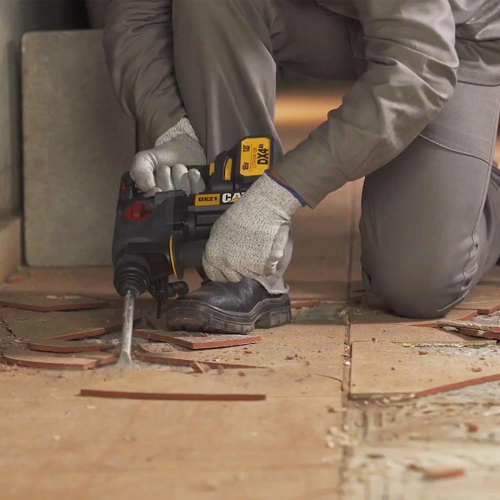 CAT DX21 18Volt 4.0Ah 2.2J Li-ion Çift Akülü Şarjlı SDS-Plus Kırıcı/Delici - . Görsel