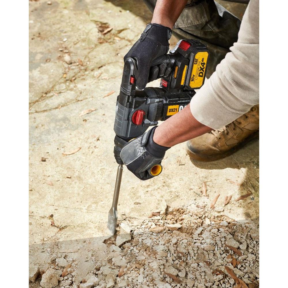 CAT DX21 18Volt 4.0Ah 2.2J Li-ion Çift Akülü Şarjlı SDS-Plus Kırıcı/Delici - . Görsel