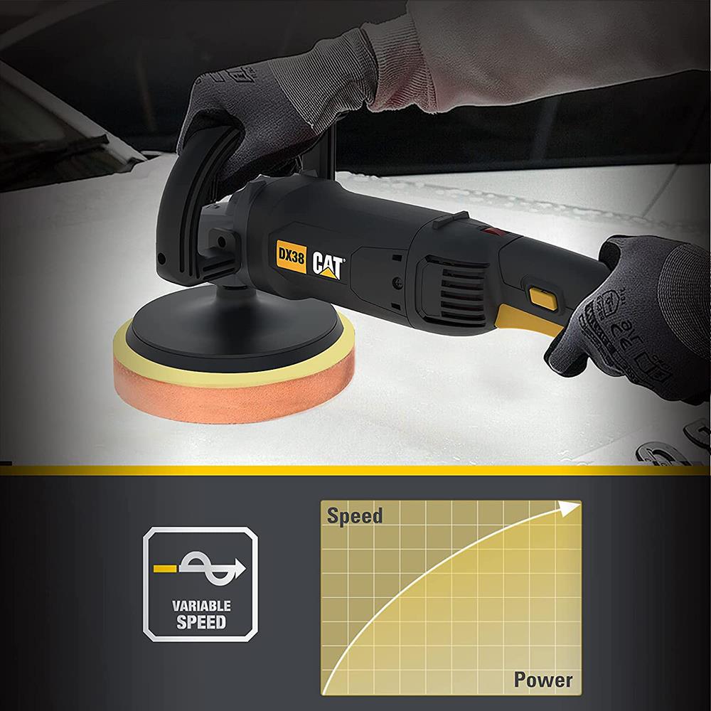 CAT DX38 1400Watt 180MM Devir Ayarlı Profesyonel Polisaj Makinesi - . Görsel