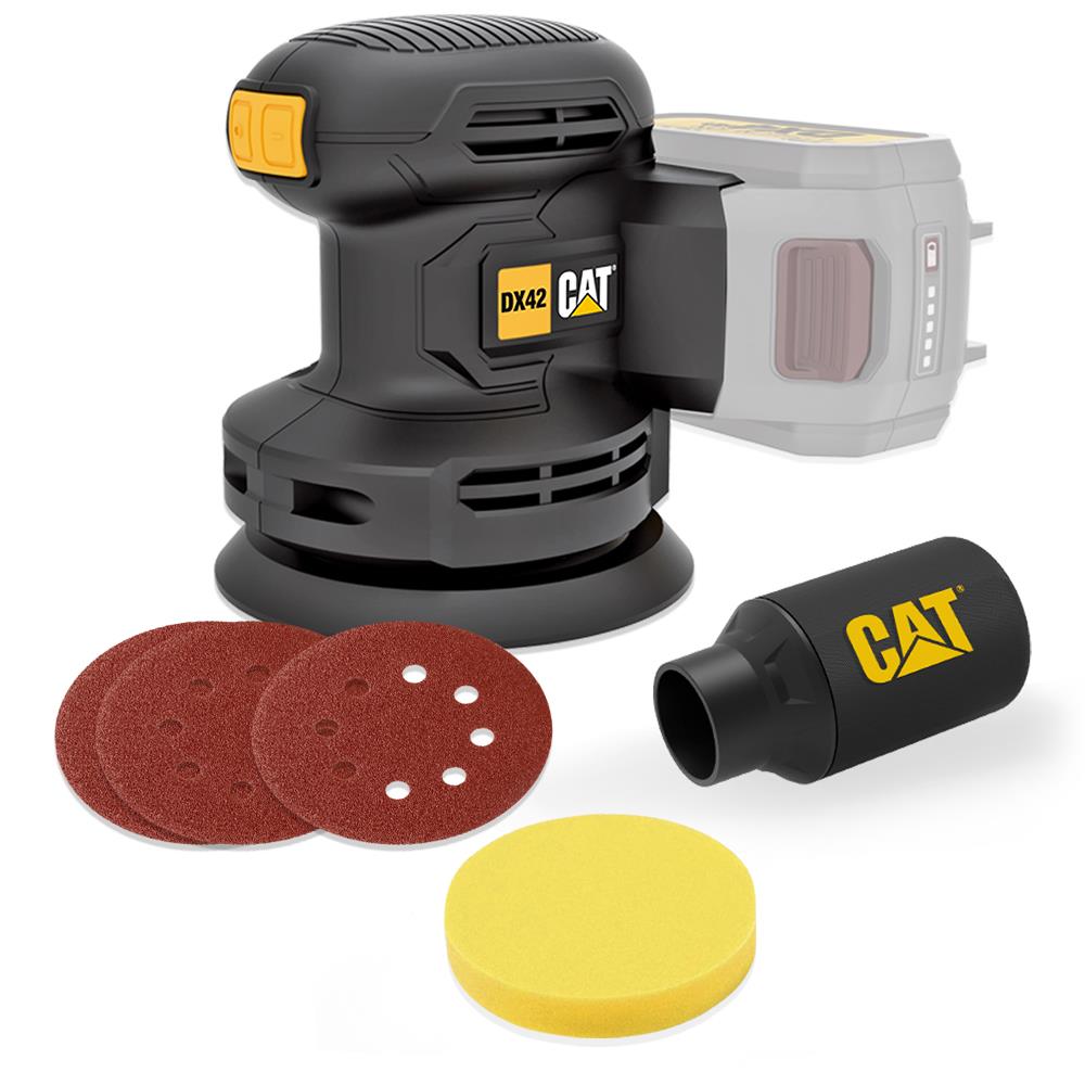 CAT DX42B 18Volt 125mm Profesyonel Devir Ayarlı Eksantrik Zımpara (Akü Dahil Değildir) - . Görsel