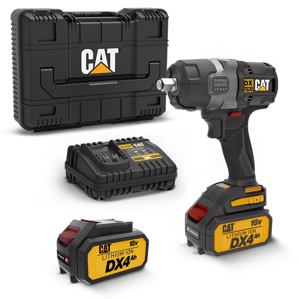 CAT DX7020 18Volt 4.0 Ah Çift Akülü Kömürsüz 700/880Nm Profesyonel Şarjlı Somun Sıkma - . Görsel