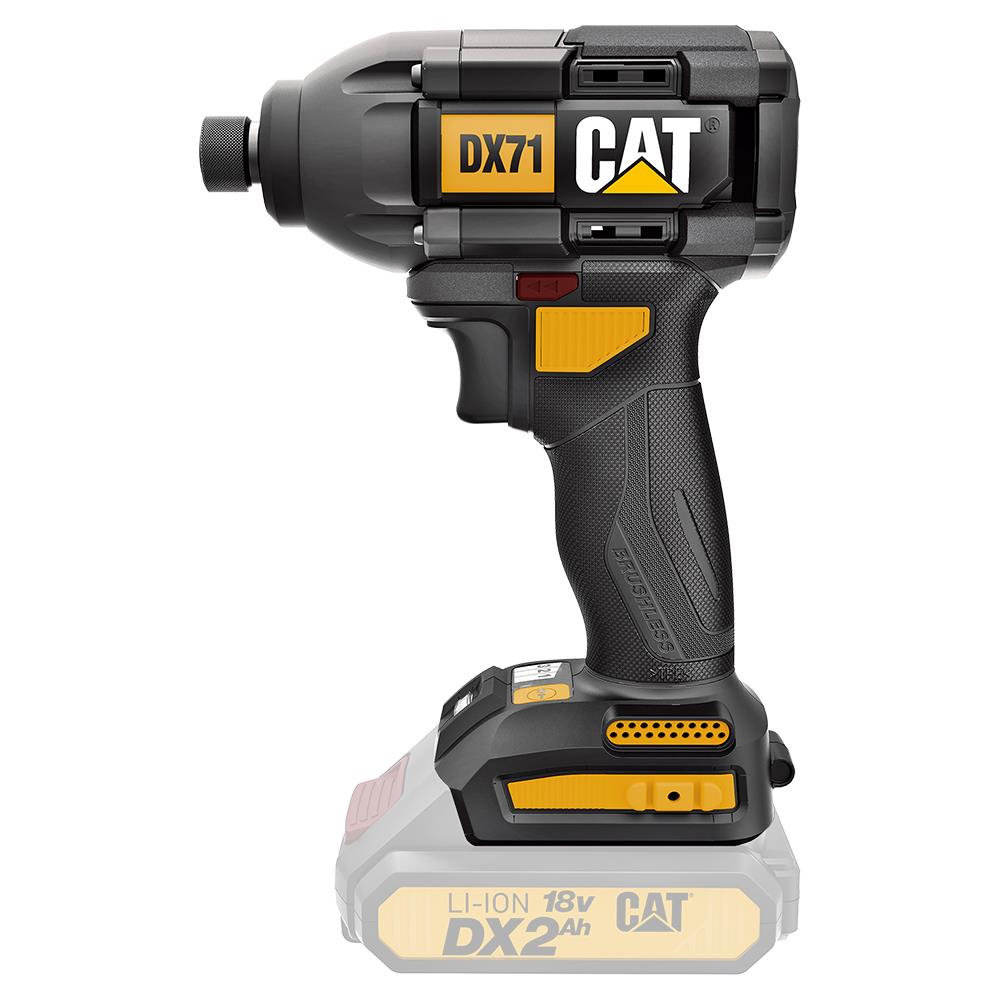 CAT DX71B 18Volt 215Nm Kömürsüz Profesyonel Şarjlı Darbeli Tornavida (Akü Dahil Değildir) - . Görsel