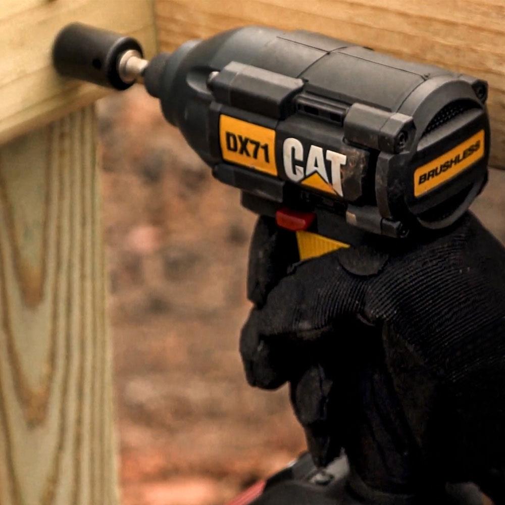 CAT DX71B 18Volt 215Nm Kömürsüz Profesyonel Şarjlı Darbeli Tornavida (Akü Dahil Değildir) - . Görsel
