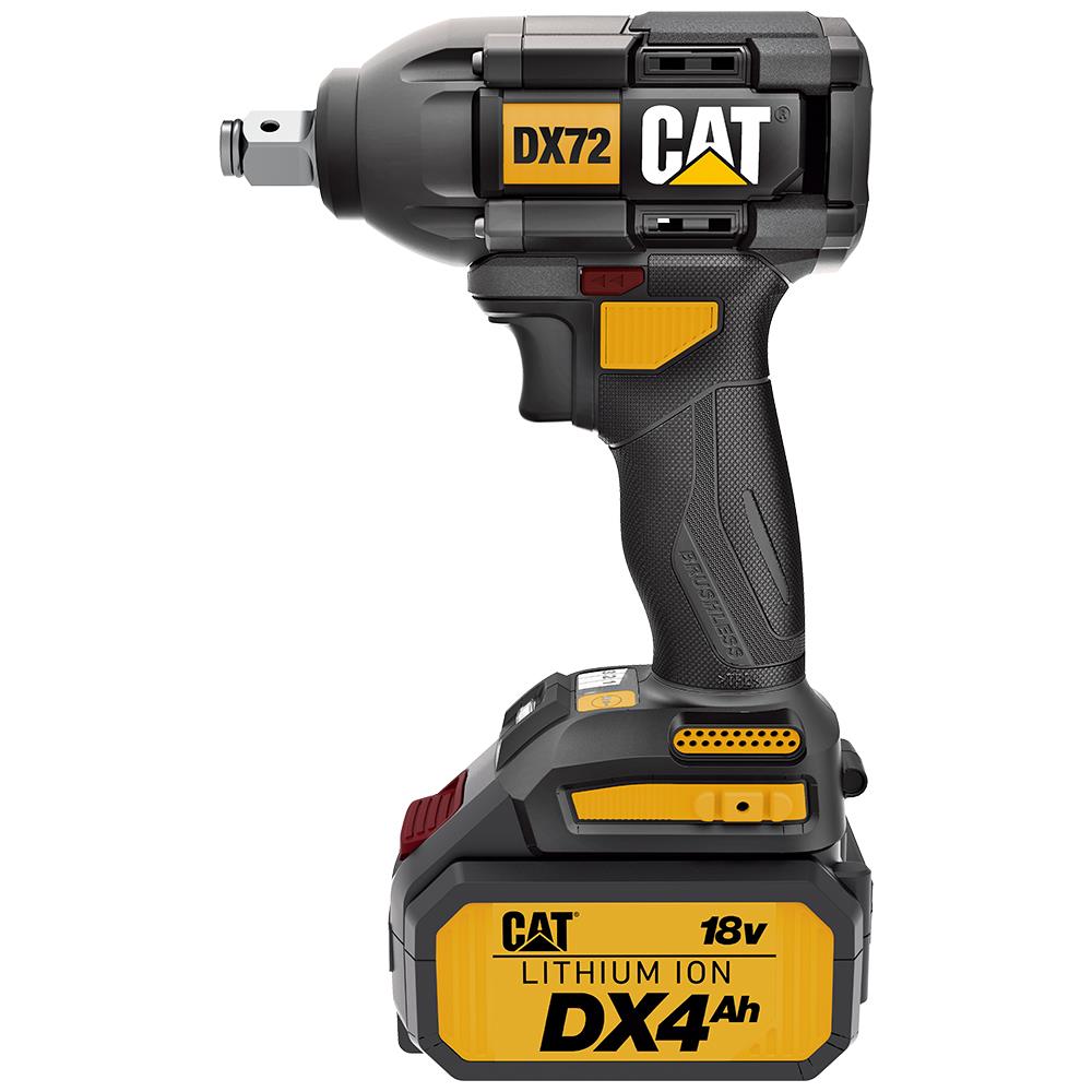 CAT DX72 18Volt/4.0Ah Li-ion Çift Akülü Şarjlı 350Nm Kömürsüz Profesyonel Somun Sıkma - . Görsel