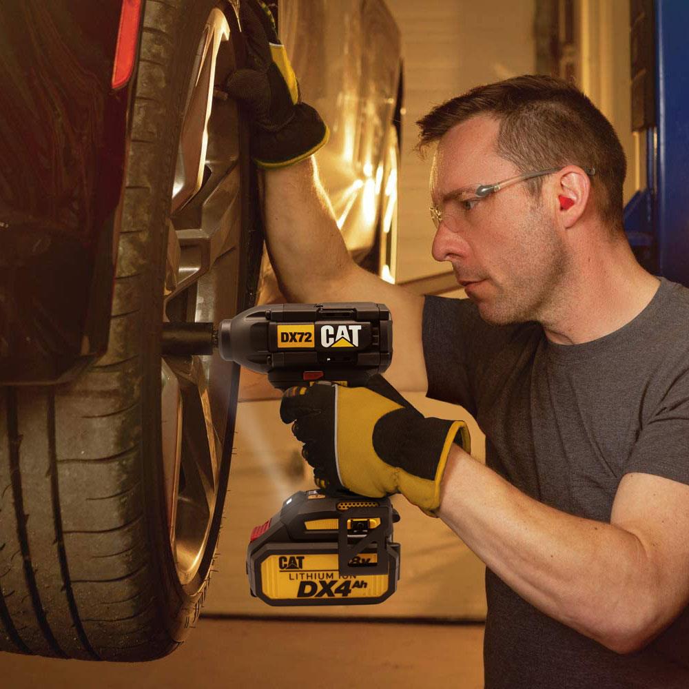 CAT DX72 18Volt/4.0Ah Li-ion Çift Akülü Şarjlı 350Nm Kömürsüz Profesyonel Somun Sıkma - . Görsel