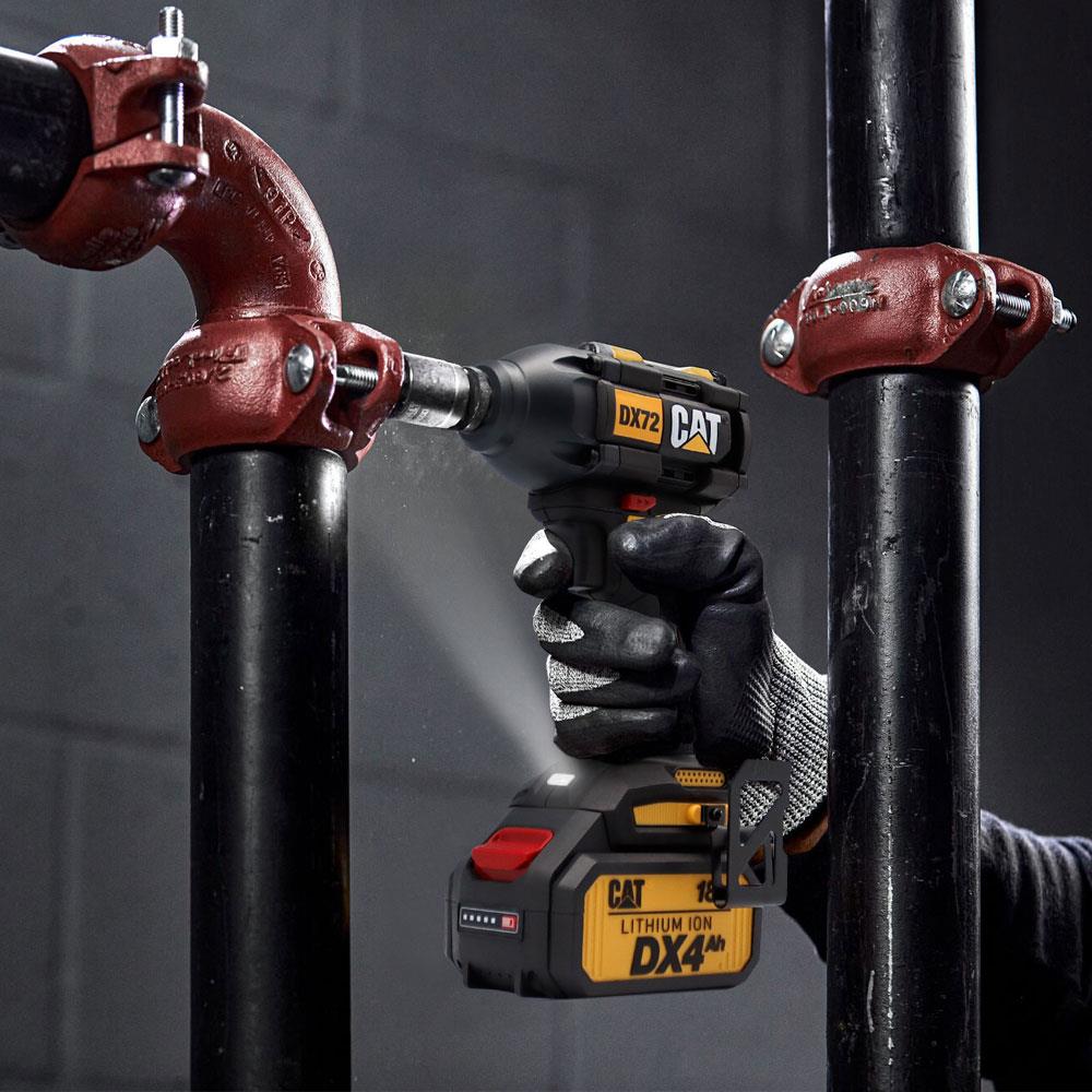 CAT DX72 18Volt/4.0Ah Li-ion Çift Akülü Şarjlı 350Nm Kömürsüz Profesyonel Somun Sıkma - . Görsel