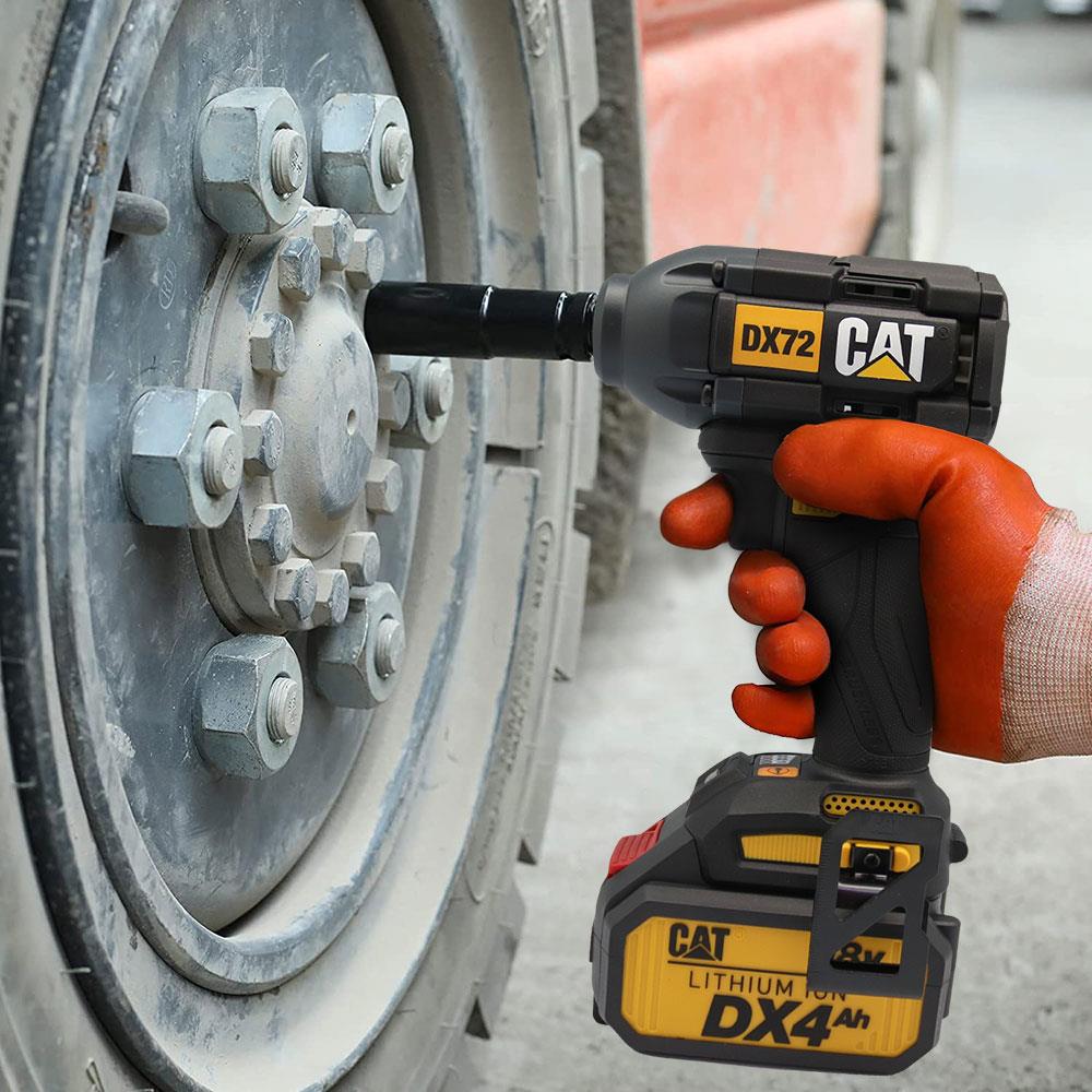 CAT DX72 18Volt/4.0Ah Li-ion Çift Akülü Şarjlı 350Nm Kömürsüz Profesyonel Somun Sıkma - . Görsel