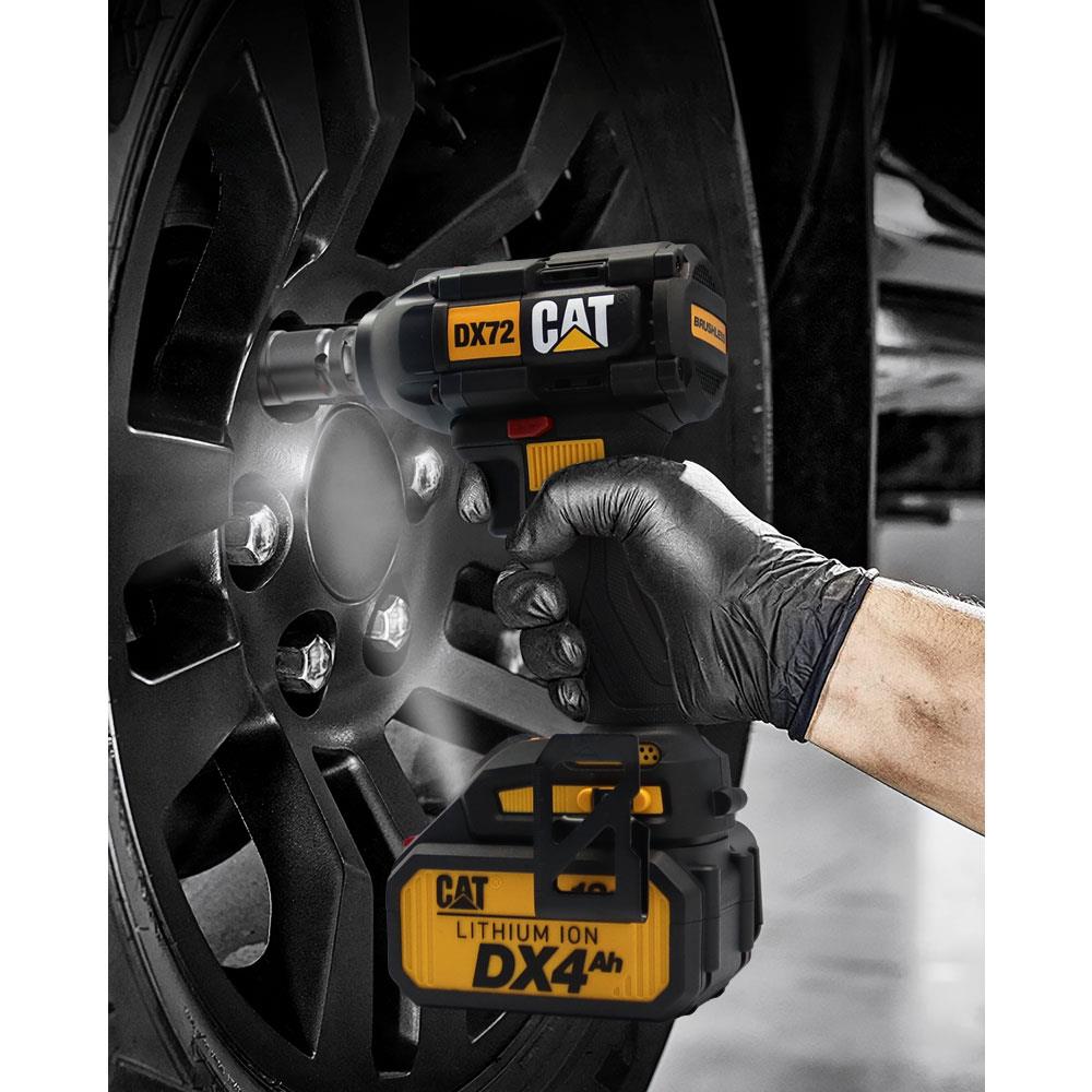 CAT DX72 18Volt/4.0Ah Li-ion Çift Akülü Şarjlı 350Nm Kömürsüz Profesyonel Somun Sıkma - . Görsel