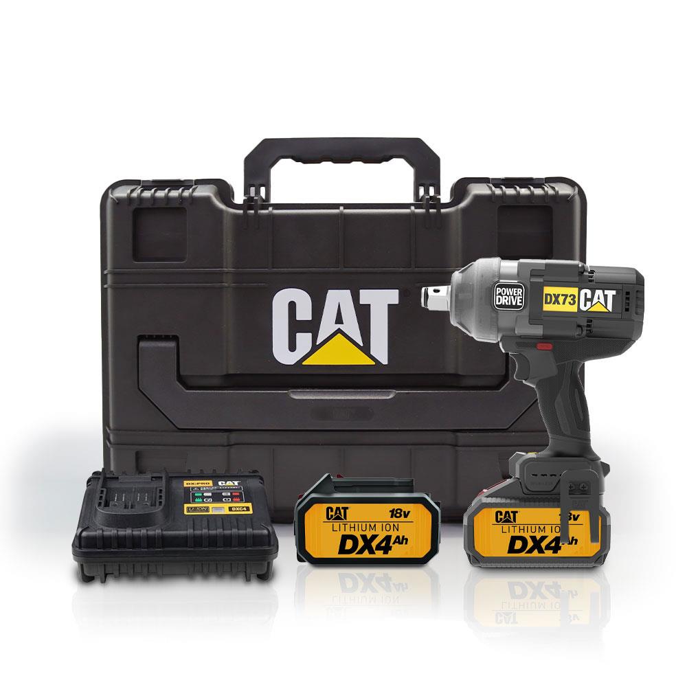 CAT DX73 18Volt 4.0 Ah. Çift Akülü 1700/2100Nm Kömürsüz Profesyonel Şarjlı Somun Sıkma - . Görsel