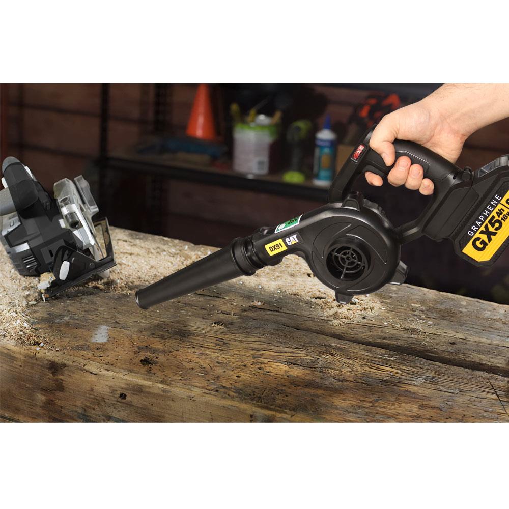 CAT DX91B 18Volt Profesyonel Devir Ayarlı Üfleyici + 5 Parça Aksesuar (Akü Dahil Değildir) - . Görsel