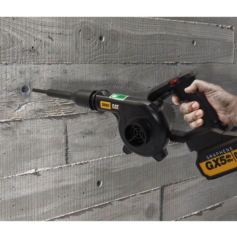 CAT DX91B 18Volt Profesyonel Devir Ayarlı Üfleyici + 5 Parça Aksesuar (Akü Dahil Değildir) - . Görsel