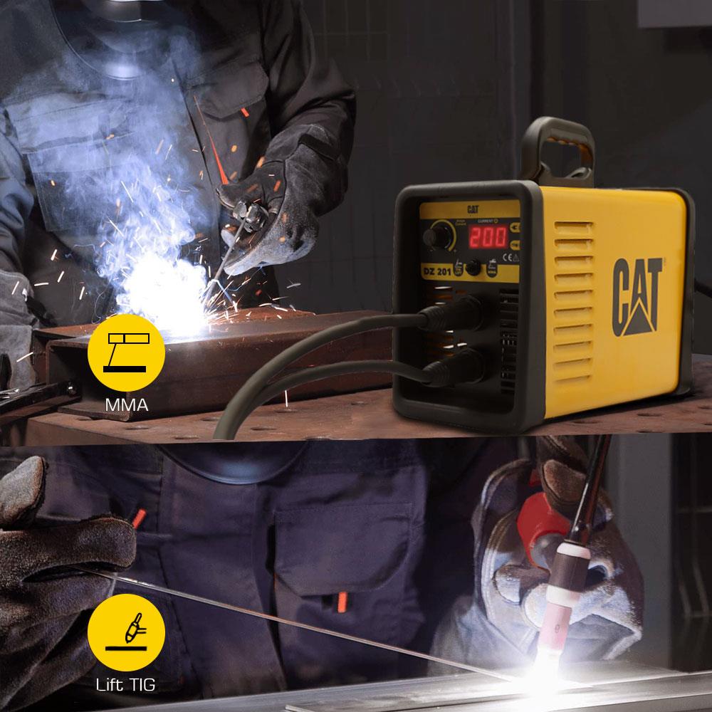 CAT DZ201 200 Amper TIG LIFT/MMA Çanta Tipi Profesyonel Dijital İnverter Kaynak Makinesi - . Görsel