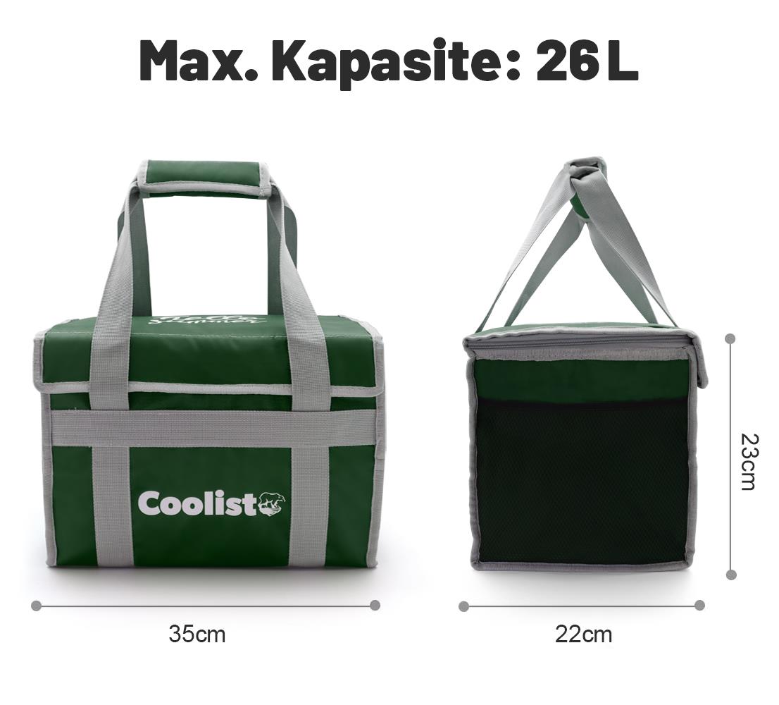 Coolist CL26G 26 Litre Katlanabilir Termos Bez Çanta / Buzluk - . Görsel