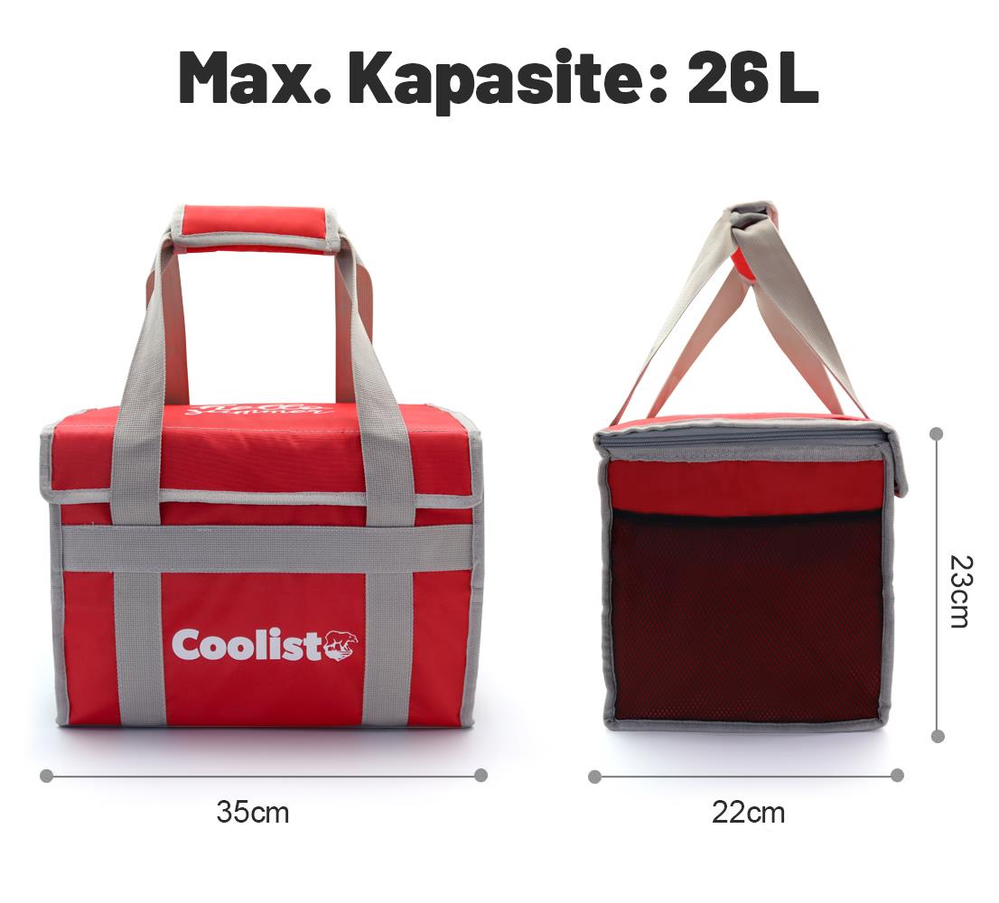 Coolist CL26R 26 Litre Katlanabilir Termos Bez Çanta / Buzluk - . Görsel