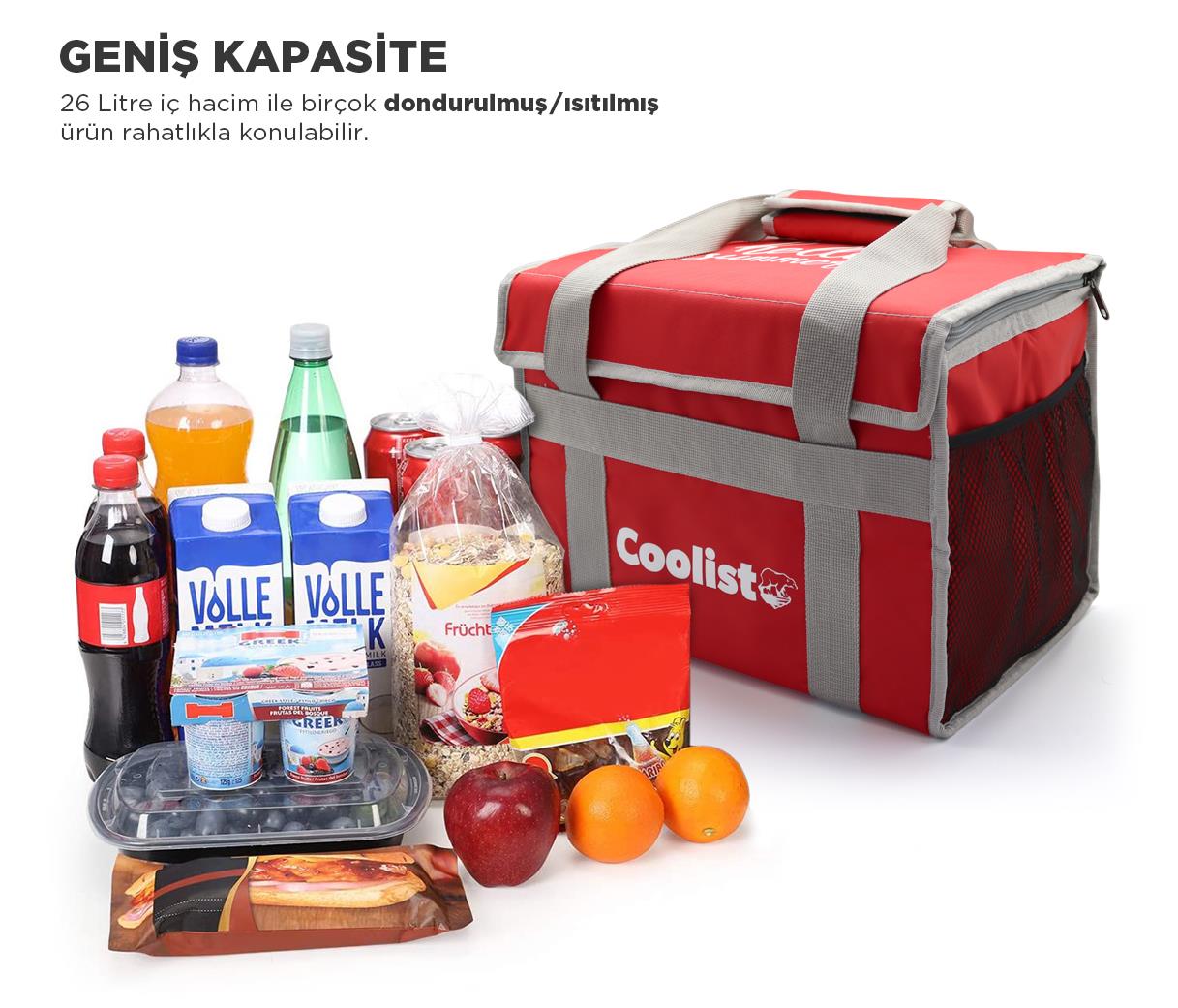 Coolist CL26R 26 Litre Katlanabilir Termos Bez Çanta / Buzluk - . Görsel
