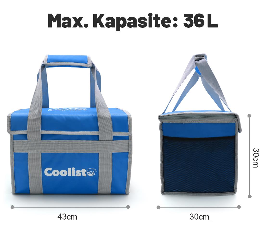 Coolist CL36B 36 Litre Katlanabilir Termos Bez Çanta / Buzluk - . Görsel