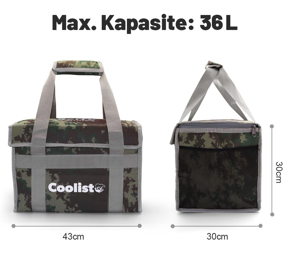 Coolist CL36C 36 Litre Katlanabilir Termos Bez Çanta / Buzluk - . Görsel