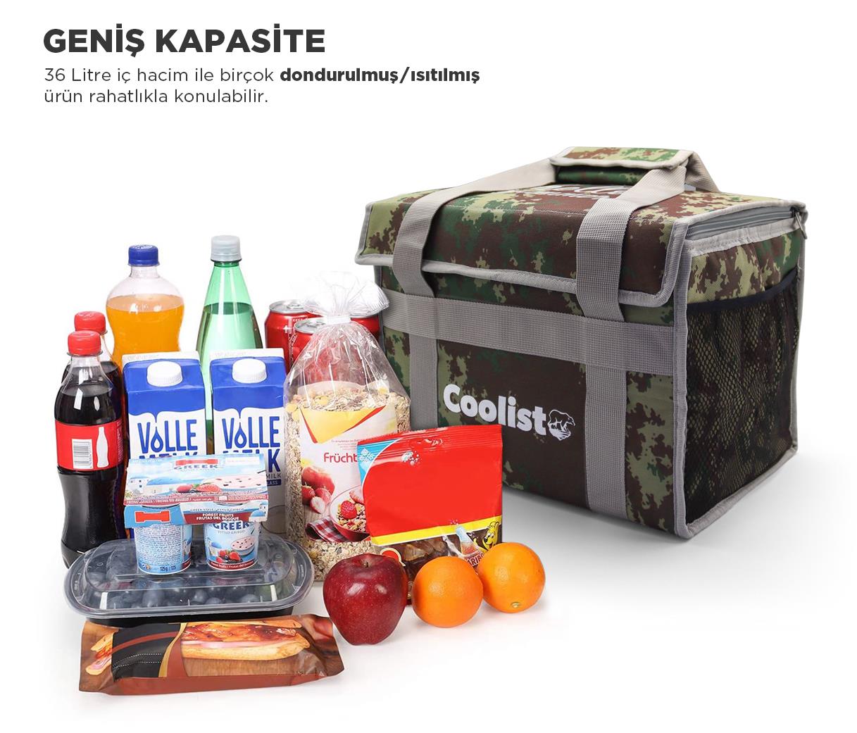Coolist CL36C 36 Litre Katlanabilir Termos Bez Çanta / Buzluk - . Görsel