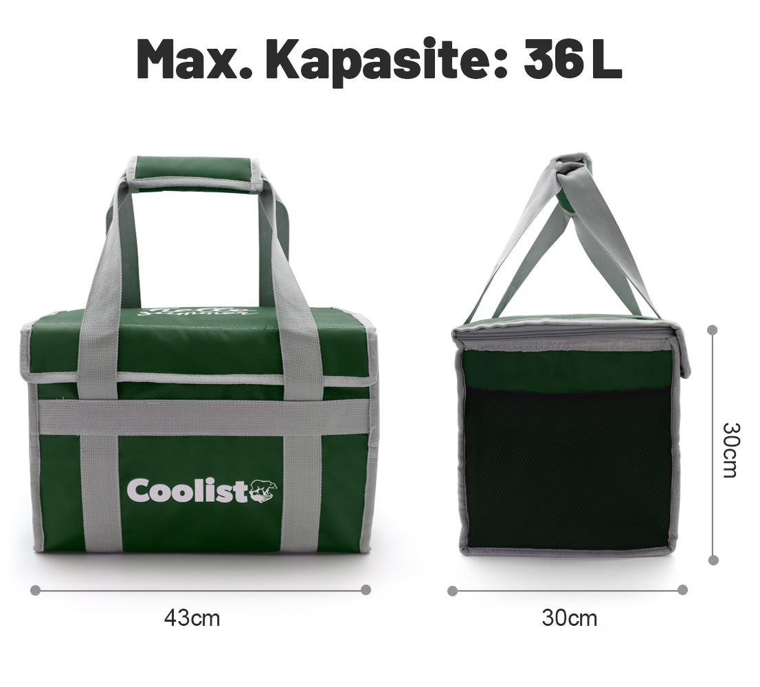 Coolist CL36G 36 Litre Katlanabilir Termos Bez Çanta / Buzluk - . Görsel