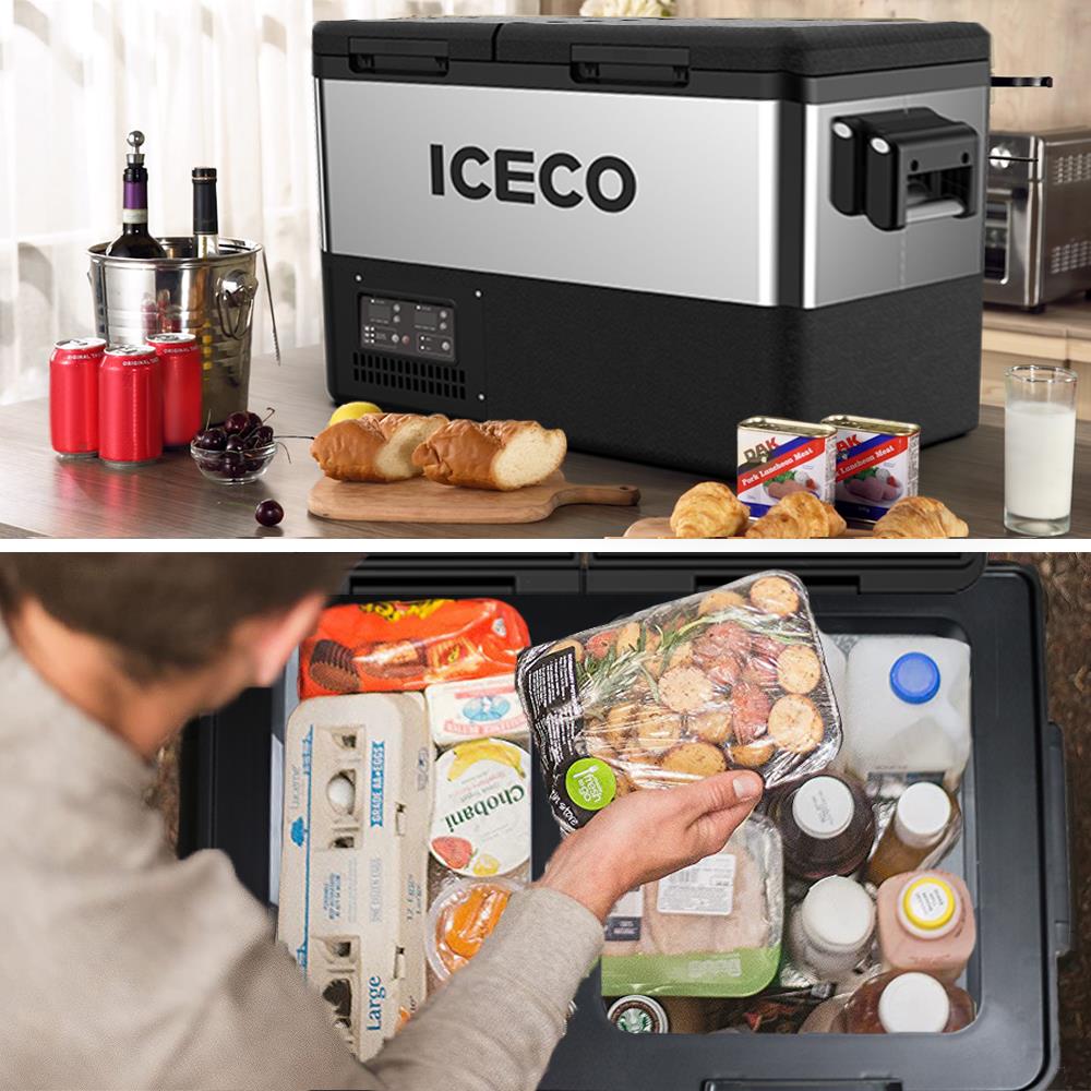 ICECO TCD55 12/24Volt 55 Litre Çift Bölmeli Outdoor Kompresörlü Oto Buzdolabı/Dondurucu - . Görsel