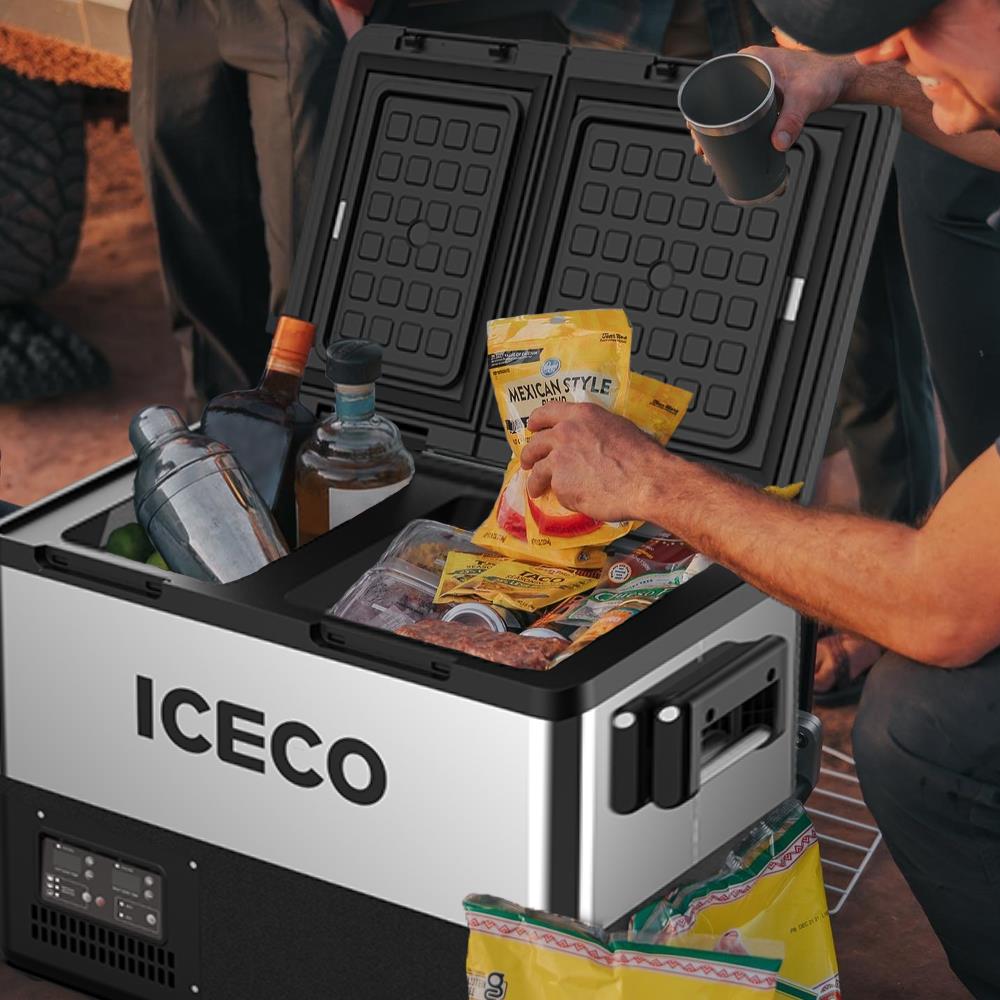 ICECO TCD55 12/24Volt 55 Litre Çift Bölmeli Outdoor Kompresörlü Oto Buzdolabı/Dondurucu - . Görsel
