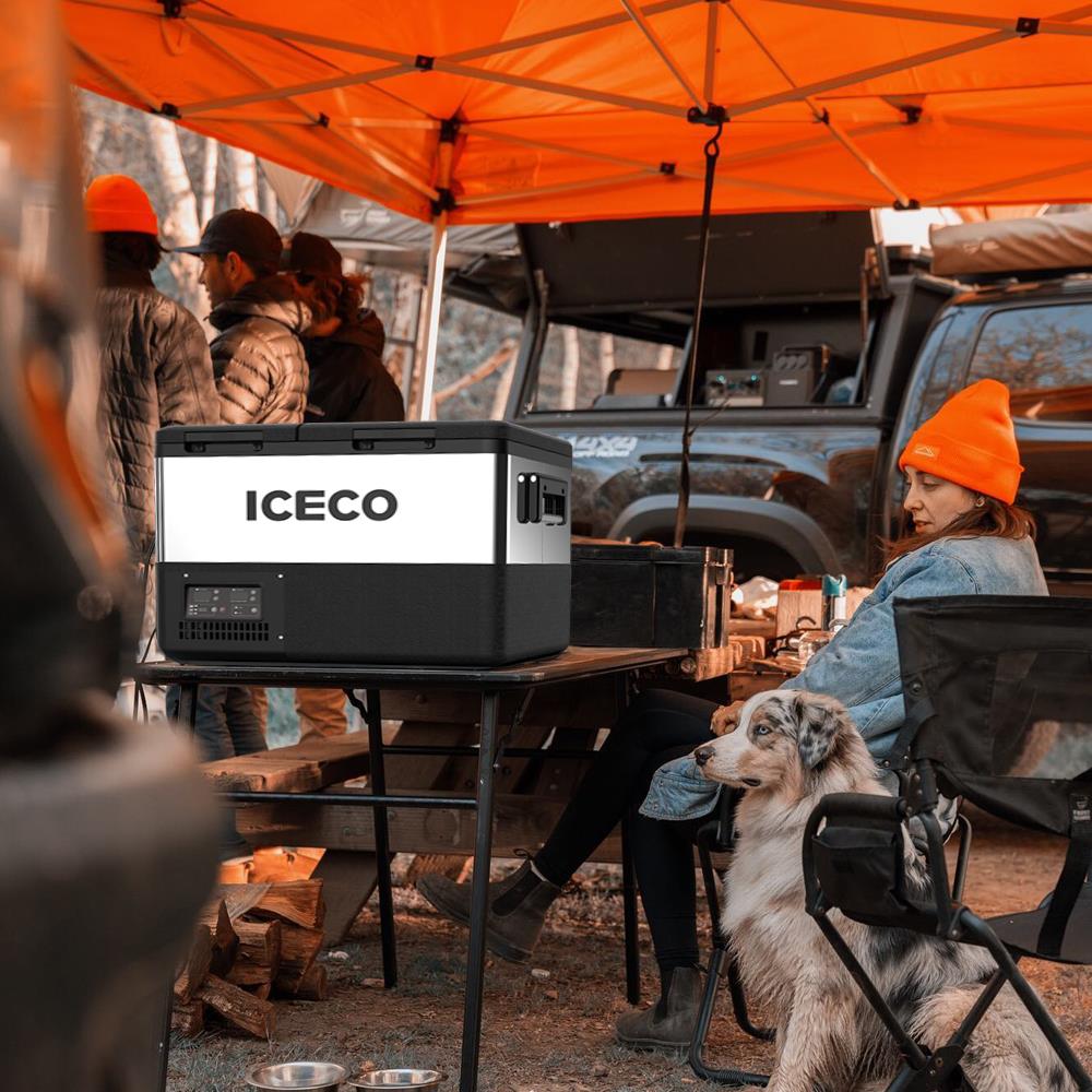 ICECO TCD55 12/24Volt 55 Litre Çift Bölmeli Outdoor Kompresörlü Oto Buzdolabı/Dondurucu - . Görsel