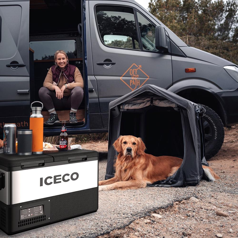 ICECO TCD55 12/24Volt 55 Litre Çift Bölmeli Outdoor Kompresörlü Oto Buzdolabı/Dondurucu - . Görsel