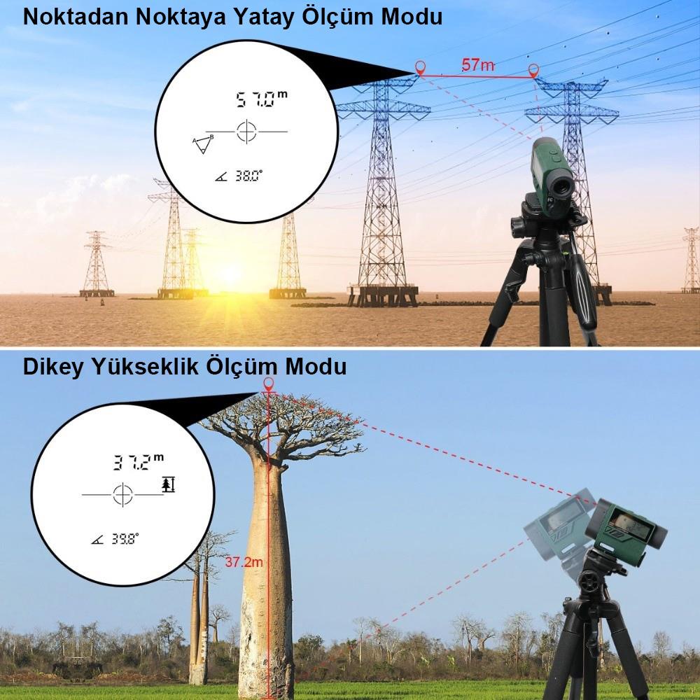 KOBB KBL1000 1Km Profesyonel Optik Dürbünlü Golf Lazer Metre + Hız Tespit Cihazı - . Görsel