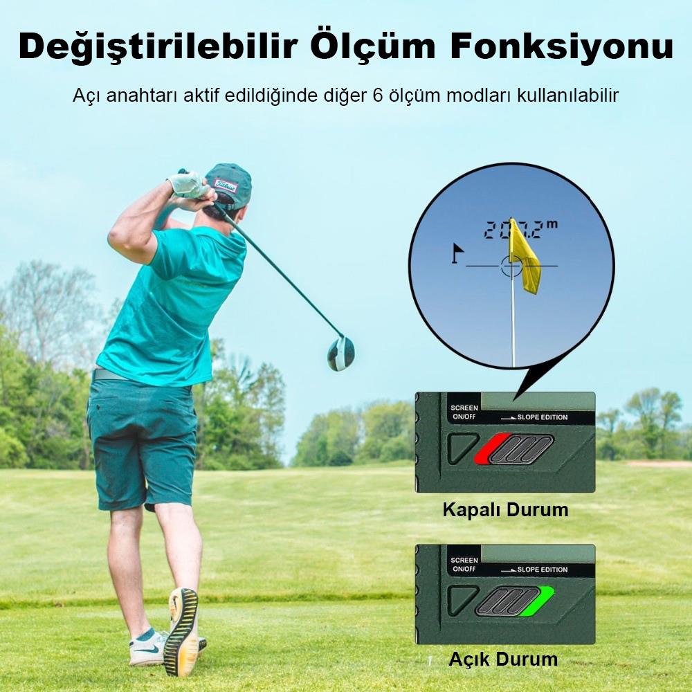 KOBB KBL1000 1Km Profesyonel Optik Dürbünlü Golf Lazer Metre + Hız Tespit Cihazı - . Görsel