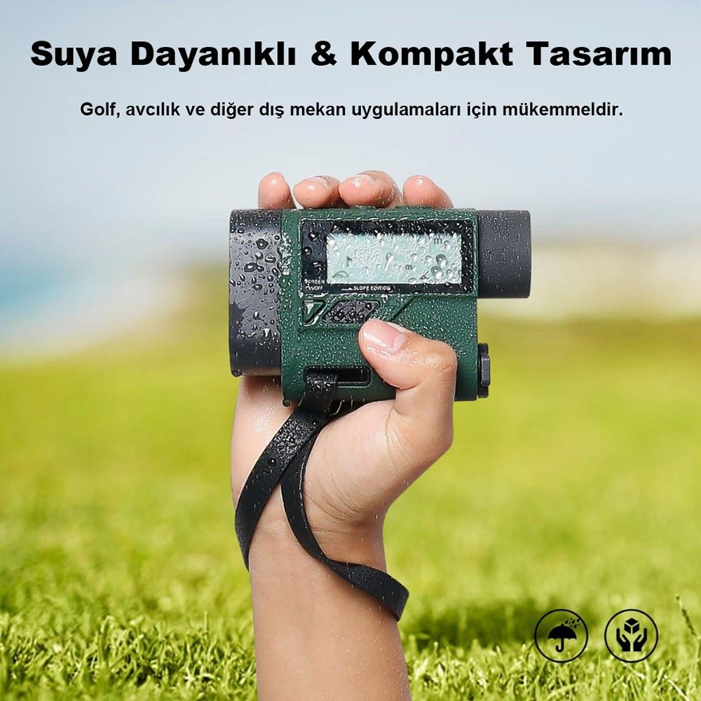 KOBB KBL1000 1Km Profesyonel Optik Dürbünlü Golf Lazer Metre + Hız Tespit Cihazı - . Görsel