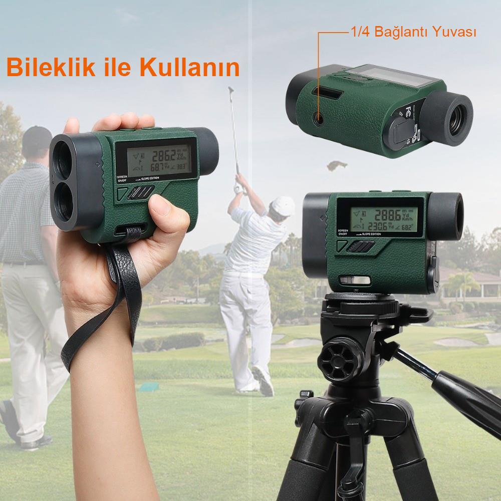 KOBB KBL1000 1Km Profesyonel Optik Dürbünlü Golf Lazer Metre + Hız Tespit Cihazı - . Görsel