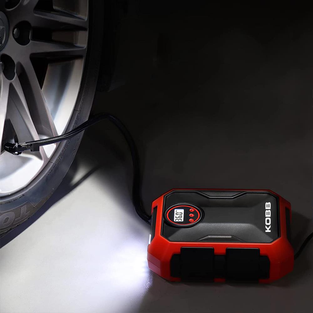KOBB KB200 12Volt 150 PSI Ayarlanabilir Dijital Basınç Göstergeli Hava Lastik Şişirme Pompası - . Görsel