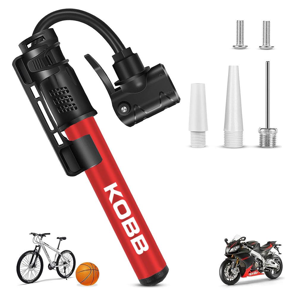 KOBB KB2203 87 PSI Bisiklet Lastik Şişirme Taşınabilir Mini El Pompası + Bisiklet Montaj Aparatı - . Görsel