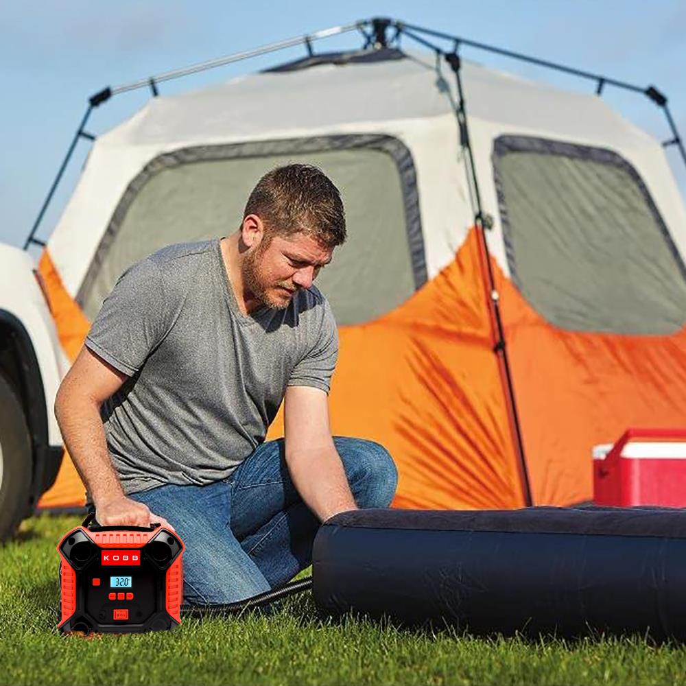 KOBB KB250 12Volt 160 PSI Dijital Basınç Göstergeli Lastik & Yatak Şişirme Pompası - . Görsel
