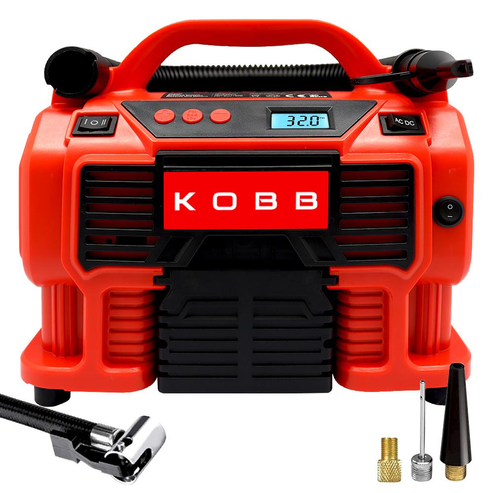 KOBB KB300 12Volt/220Volt 160 PSI Dijital Basınç Göstergeli Lastik & Yatak Şişirme Pompası - . Görsel