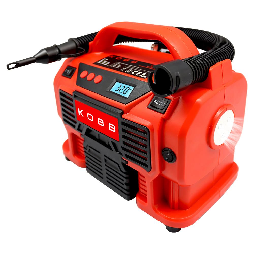 KOBB KB300 12Volt/220Volt 160 PSI Dijital Basınç Göstergeli Lastik & Yatak Şişirme Pompası - . Görsel