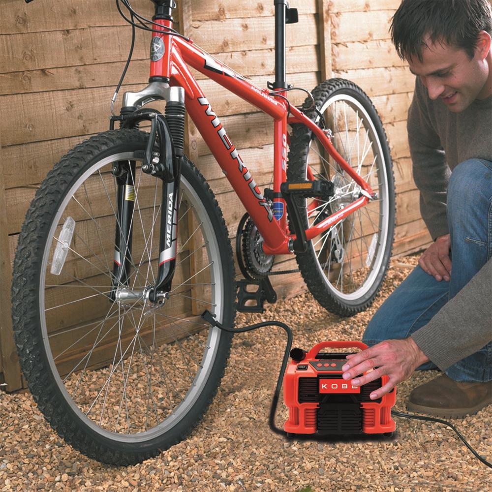 KOBB KB300 12Volt/220Volt 160 PSI Dijital Basınç Göstergeli Lastik & Yatak Şişirme Pompası - . Görsel