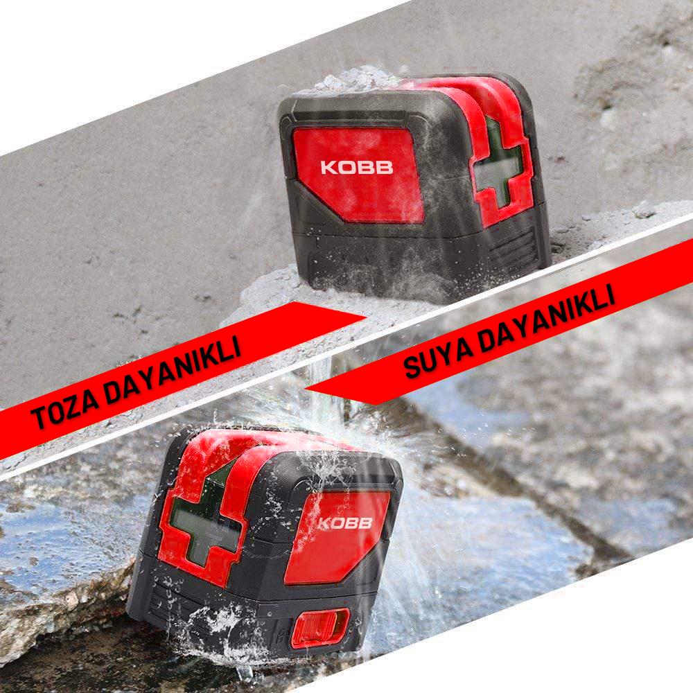 KOBB KBL92GTP 30M Profesyonel Yatay ve Dikey Otomatik Hizalamalı Yeşil Çapraz Çizgi Lazer,Noktalı Şakül Lazer Distomat - . Görsel