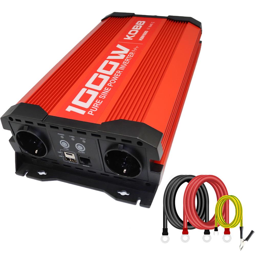 KOBB KBN1000 12V/220V 1000Watt Tam Sinüs Dönüştürücü İnvertör - . Görsel