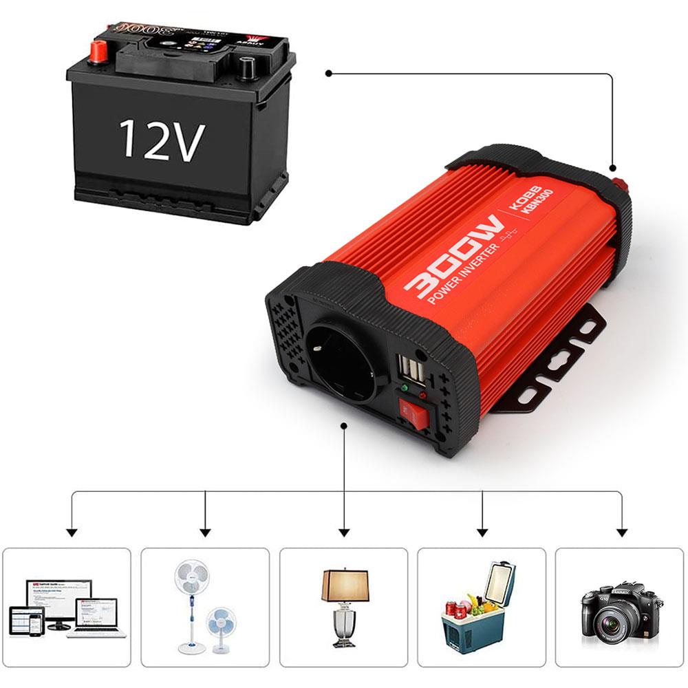 KOBB KBN300 12V/220V 300Watt Modifiye Sinüs Dönüştürücü İnvertör - . Görsel