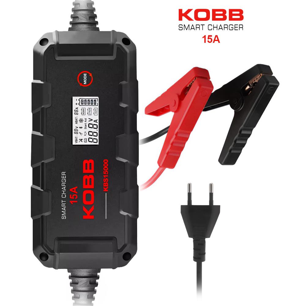 KOBB KBS15000 6V/12V/24V 300A Akıllı Dijital Akü Şarj ve Akü Bakım/Desülfatör - . Görsel